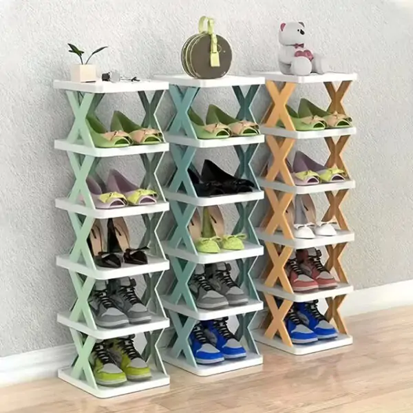Multi-Layer Shoe Storage Rack | Detachable Shoe Organizer Shelf for Bedroom & Indoor Use | Space-Saving Storage Cabinet