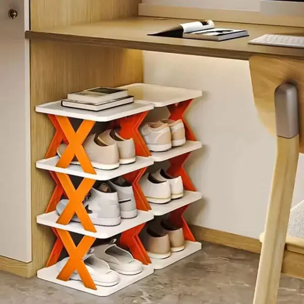 Multi-Layer Shoe Storage Rack | Detachable Shoe Organizer Shelf for Bedroom & Indoor Use | Space-Saving Storage Cabinet