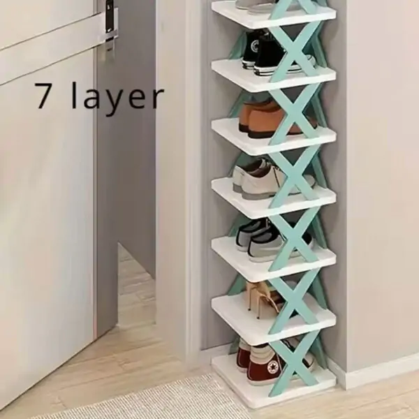 Multi-Layer Shoe Storage Rack | Detachable Shoe Organizer Shelf for Bedroom & Indoor Use | Space-Saving Storage Cabinet
