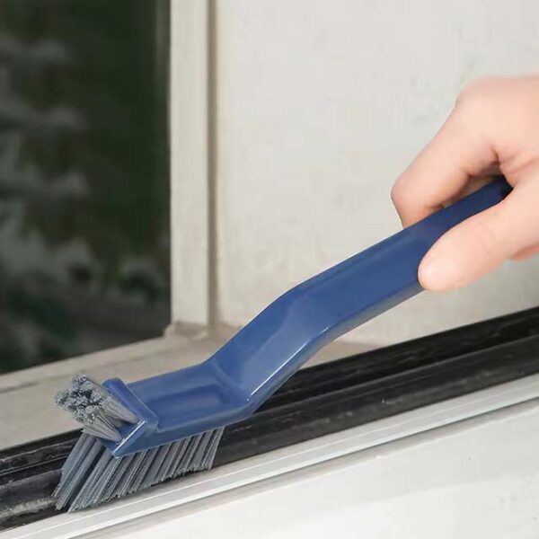 Multipurpose Bathroom & Kitchen Cleaning Brush - Tile Floor Gap, Window Groove, and Wall Corner Hand Brush for Household Use