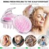 NEWI Scalp Care Brush - Upgraded Hair Scalp Massager & Shampoo Head Scrubber for All Hairstyles (Pink)