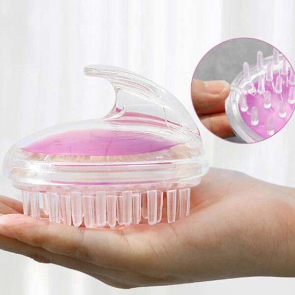 NEWI Scalp Care Brush - Upgraded Hair Scalp Massager & Shampoo Head Scrubber for All Hairstyles (Pink)