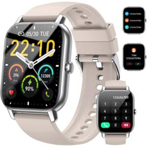 Nerunsa Smart Watch (Answer-Make Calls), 1.85" Smart Watches for Women Men 112+ Sport Modes Fitness Watch with Sleep Heart Rate Monitor, Pedometer, IP68 Waterproof Smartwatch for iOS Android 2024