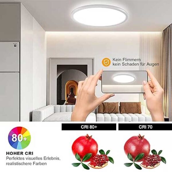 Nigecue 24W Dimmable LED Ceiling Light