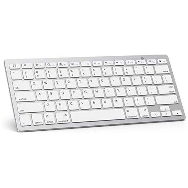 OMOTON Bluetooth Keyboard for iPad 10th Gen, iPad 10.2, iPad Pro, Air & Mini – Wireless Keyboard for iPad & Bluetooth Devices (White)