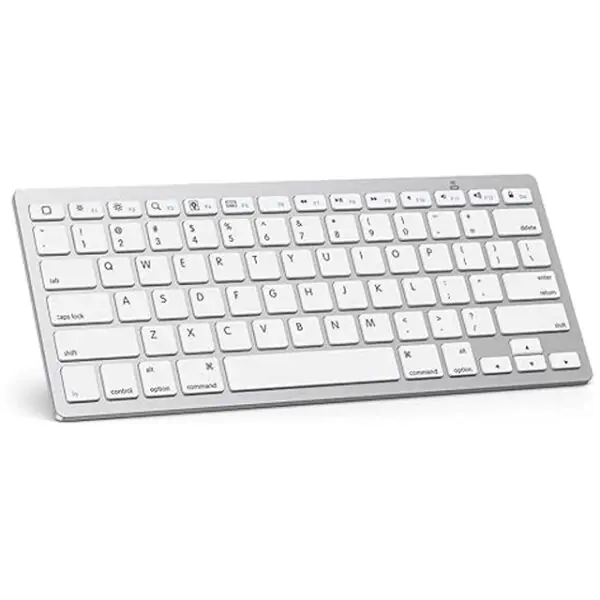 OMOTON Bluetooth Keyboard for iPad 10th Gen, iPad 10.2, iPad Pro, Air & Mini – Wireless Keyboard for iPad & Bluetooth Devices (White)