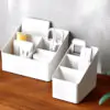 Plastic Desktop Storage Box | Office & Cosmetic Organizer | Remote Control & Debris Collector for Living Room & Dormitory