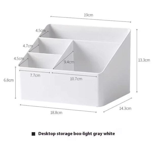 Plastic Desktop Storage Box | Office & Cosmetic Organizer | Remote Control & Debris Collector for Living Room & Dormitory