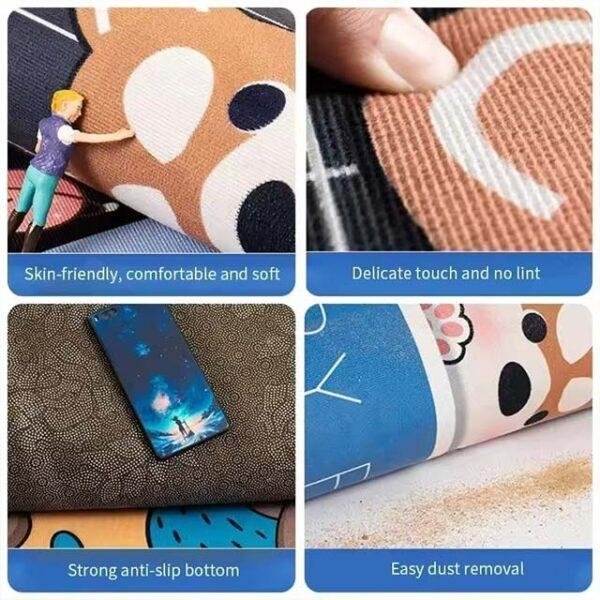 Printed Super Absorbent Dish Drying Mat – Quick-Dry Drain Pad for Tableware & Coffee Bar