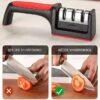 Handheld Multi-Stage Knife Sharpener – Quick Sharpening Tool with Non-Slip Base for Kitchen Knives
