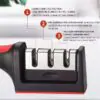 Handheld Multi-Stage Knife Sharpener – Quick Sharpening Tool with Non-Slip Base for Kitchen Knives