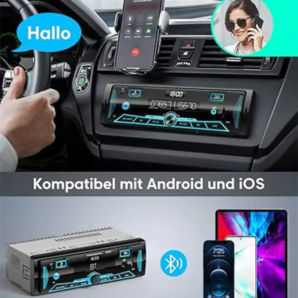 RDS Bluetooth Car Radio
