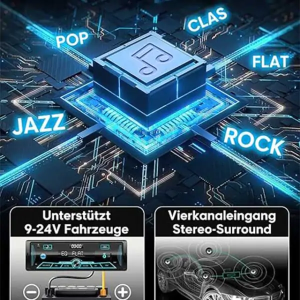 RDS Bluetooth Car Radio