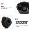 RECAFIMIL Reusable Coffee Pod 180ml, Compatible with Tassimo Coffee Machine, 5 Pods with 10 Replacement Lids, Food-Grade Plastic, Eco-Friendly, Recyclable, Easy to Use