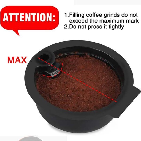 RECAFIMIL Reusable Coffee Pod 180ml, Compatible with Tassimo Coffee Machine, 5 Pods with 10 Replacement Lids, Food-Grade Plastic, Eco-Friendly, Recyclable, Easy to Use