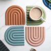 Rainbow Silicone Table Mat – Heat-Resistant Coaster, Pot Holder & Placemat for Kitchen Use