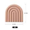 Rainbow Silicone Table Mat – Heat-Resistant Coaster, Pot Holder & Placemat for Kitchen Use