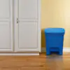 Rectangular Step-On Trash Can – Soft-Close Foot Pedal Garbage Bin with Odor Protection Lid