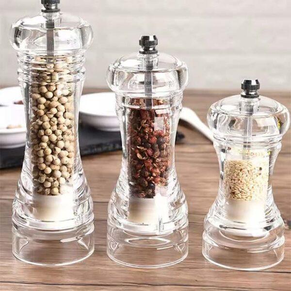 Refillable Manual Salt & Pepper Grinder – Adjustable Ceramic Spice Mill for Herbs & Seasoning - Image 2