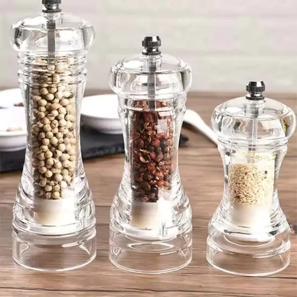 Refillable Manual Salt & Pepper Grinder – Adjustable Ceramic Spice Mill for Herbs & Seasoning - Image 2