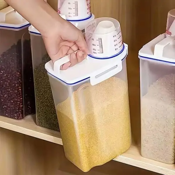 Large Capacity Cereal Storage Container – Moisture-Proof, Insect-Proof Sealed Rice Dispenser for Cereals & Dog Food