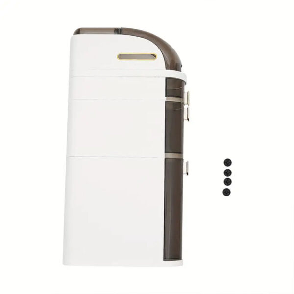 Slim Free-Standing Toilet Paper Holder & Storage Cabinet – Trendy Narrow Plastic Organizer with Drawers for Small Spaces, Bathroom, Bedroom & Living Room