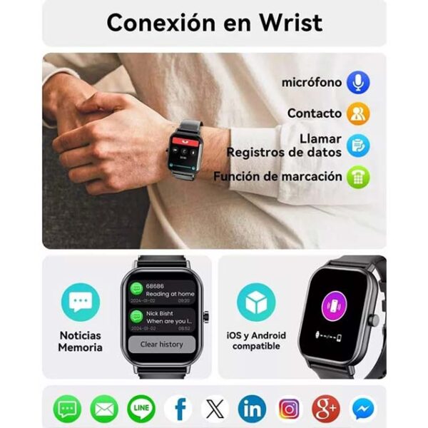 Smart Watch (Answer-Make Calls), 2024 Newest 1.85" Watches for Black
