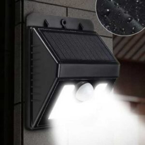 Solar Powered Wall Lights - 8 LED, 2835SMD PIR Motion Sensor, Waterproof IP65, Polycrystalline, 3 Modes, Street White 6000K Lamp - Outdoor Garden Security