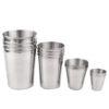 Stainless Steel Metal Cup Set – Beer, Wine, Coffee & Tea Tumblers – Durable Travel & Camping Mugs for Outdoor & Home Use