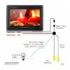 7-Inch TFT Color LCD Car Rear View Camera Monitor - Supports Screen Rotation & 2 AV Inputs, Compatible with Car Rearview Cameras, Car DVD, Surveillance Camera, STB, Satellite Receiver, and Other Video Equipment