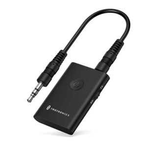 TaoTronics 2-in-1 Bluetooth Transmitter & Receiver - Wireless 3.5mm AUX Audio Adapter for TV, Car, PC, Headphones (Model: TT-BAOB)