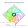 Thermalright TL-C12CW-S 120mm White ARGB CPU Fan | 4-Pin PWM Silent Computer Fan with S-FDB Bearing Included | Cooling Fan Up to 1500RPM (3 Quantity) - Image 2