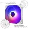 Thermalright TL-C12CW-S 120mm White ARGB CPU Fan | 4-Pin PWM Silent Computer Fan with S-FDB Bearing Included | Cooling Fan Up to 1500RPM (3 Quantity)