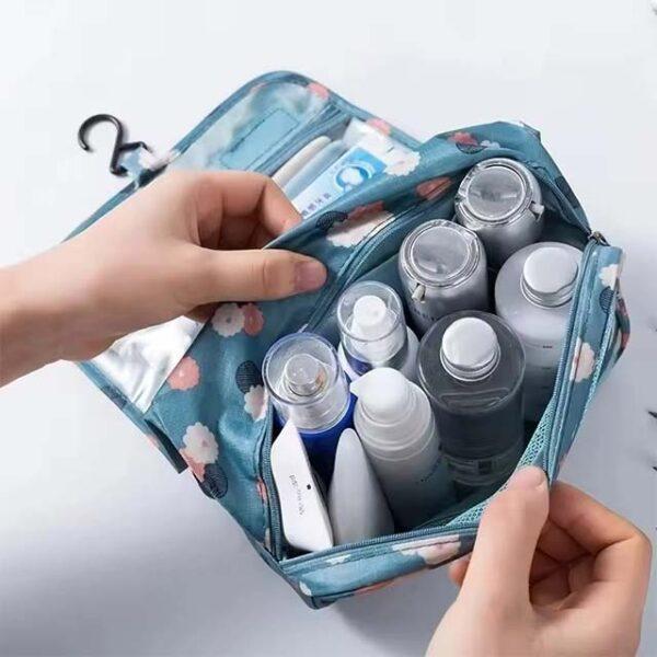 Hanging Travel Toiletry Bag for Men & Women – Waterproof Makeup & Cosmetic Organizer for Bathroom & Beauty Essentials