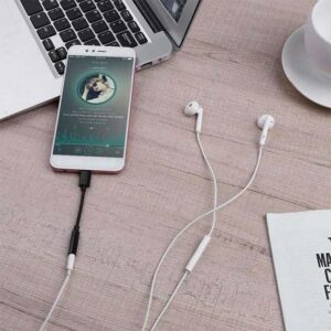 USB Type-C To 3.5mm Aux Adapter Type-C 3.5mm Jack Audio Cable Connector- Earphones Cable Audio Converter Headphones Accessories