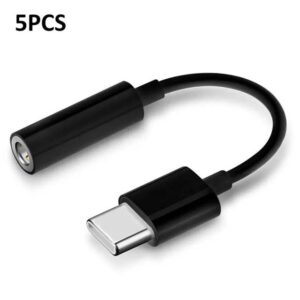 USB Type-C To 3.5mm Aux Adapter Type-C 3.5mm Jack Audio Cable Connector- Earphones Cable Audio Converter Headphones Accessories