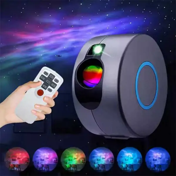 Upgraded 3D Galaxy Star Projector – LED Nebula Night Light with Laser Stars | Sky & Starry Effect for Bedroom, Party & Home Décor - Image 4