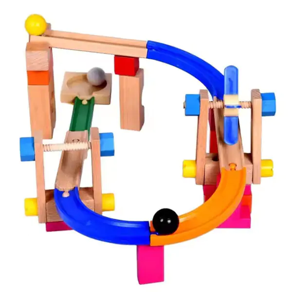 Wooden Roller Coaster Building Blocks