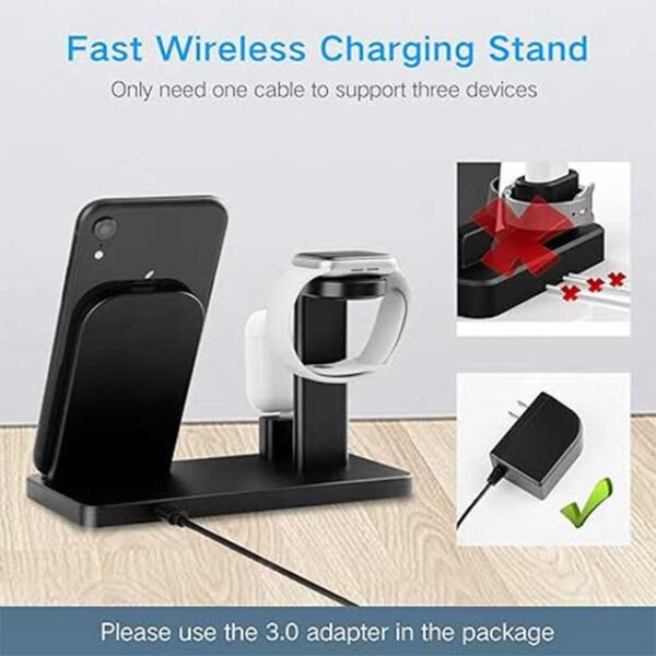 YOMENG 3-in-1 Wireless Charging Station