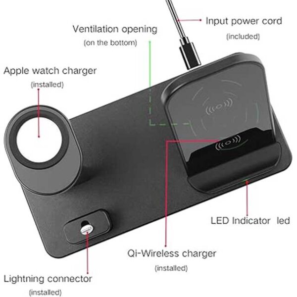 YOMENG 3-in-1 Wireless Charging Station