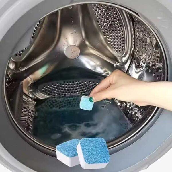 12 PCS Washing Machine Cleaning Tablets - Effervescent Detergent Cleaner for Household Maintenance & Deep Cleaning