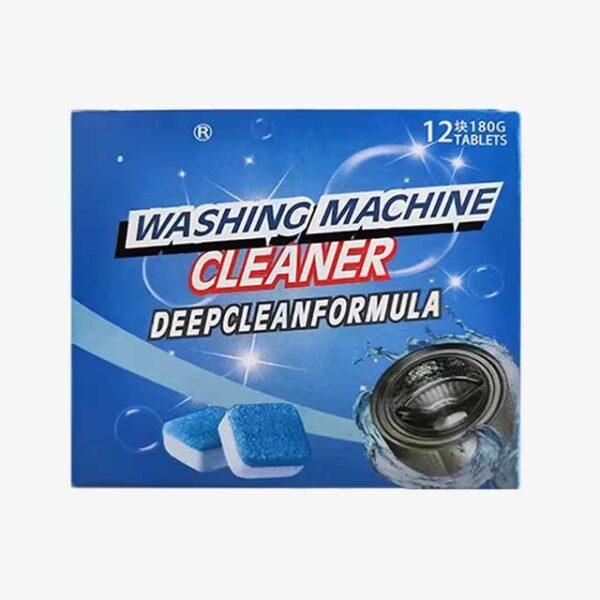 12 PCS Washing Machine Cleaning Tablets - Effervescent Detergent Cleaner for Household Maintenance & Deep Cleaning
