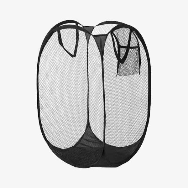 Folding Dirty Laundry Sorting Basket – Mesh Washing Frame, Bathroom Cloth Storage Bag, Laundry Organizer Pouch & Bucket