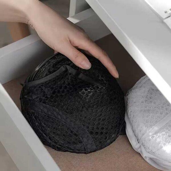 Folding Dirty Laundry Sorting Basket – Mesh Washing Frame, Bathroom Cloth Storage Bag, Laundry Organizer Pouch & Bucket