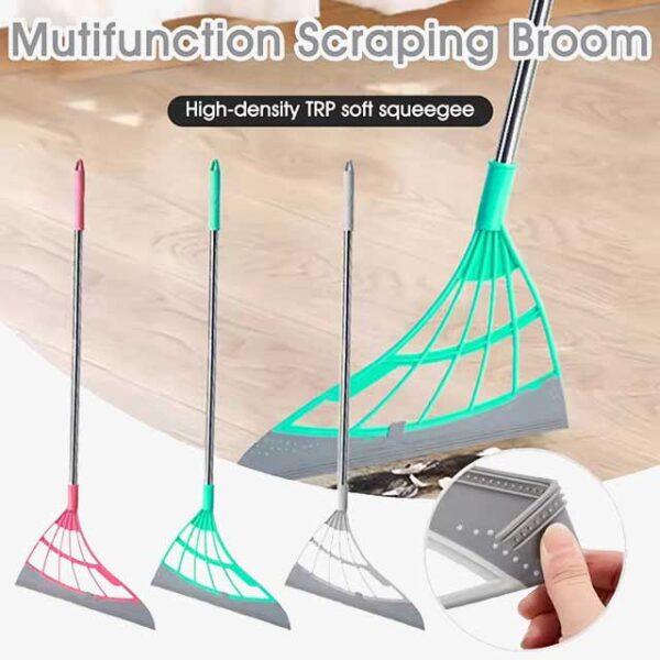 Magic Broom Window Washing Wiper - Silicone Broom & Floor Squeegee, Magic Sweeper Mop for Home Cleaning