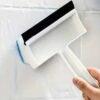 Multi-Purpose Cleaning Brush with Reusable Plastic Handle - Hard Firmness, Double-Sided Design for Bathroom, Toilet, Car & Glass