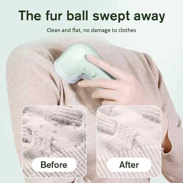 Rechargeable Household Clothes Shaver – Electric Fabric Lint Remover, Fuzz & Fluff Trimmer, Portable Professional Fur Ball Brush