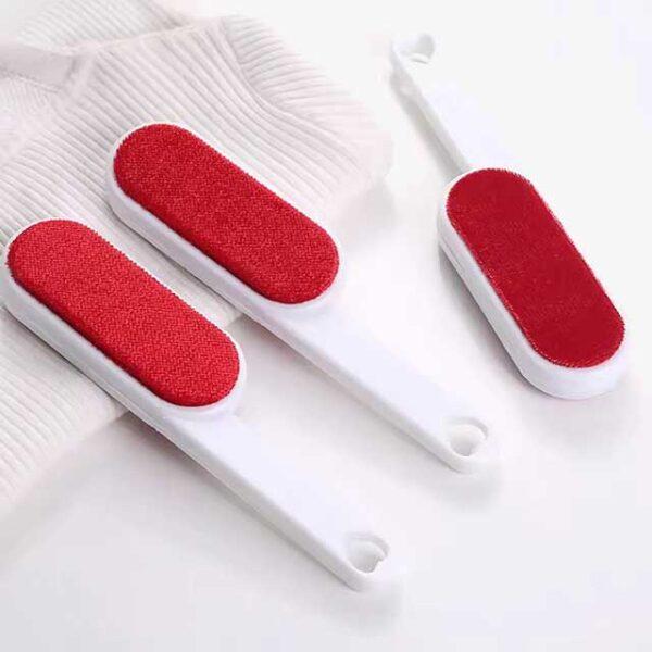 Self-Cleaning Lint Roller 2-Sided Dedusting Brush - Pet Hair Remover for Sofa, Carpet & Clothes - Effective Dog & Cat Hair Removal