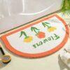Simple Floral Bath Mat - Absorbent Non-Slip Floor Rug for Bedroom, Bathroom, and Entrance - Small Fresh Flowers Design