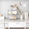 Transparent Foldable Storage Rack – Space Saving Kitchen & Cabinet Organizer, Stackable Shelving for Home Decor & Wardrobe